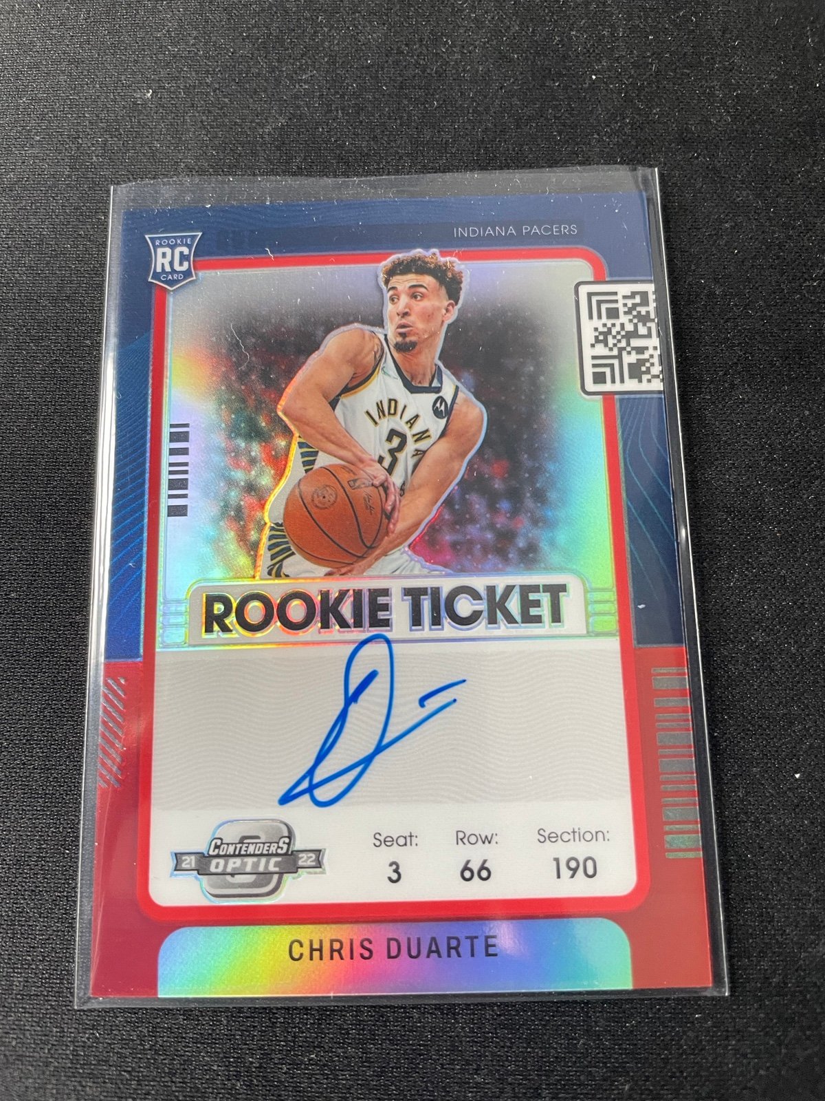 Panini Optic Contenders Chris Duarte /99