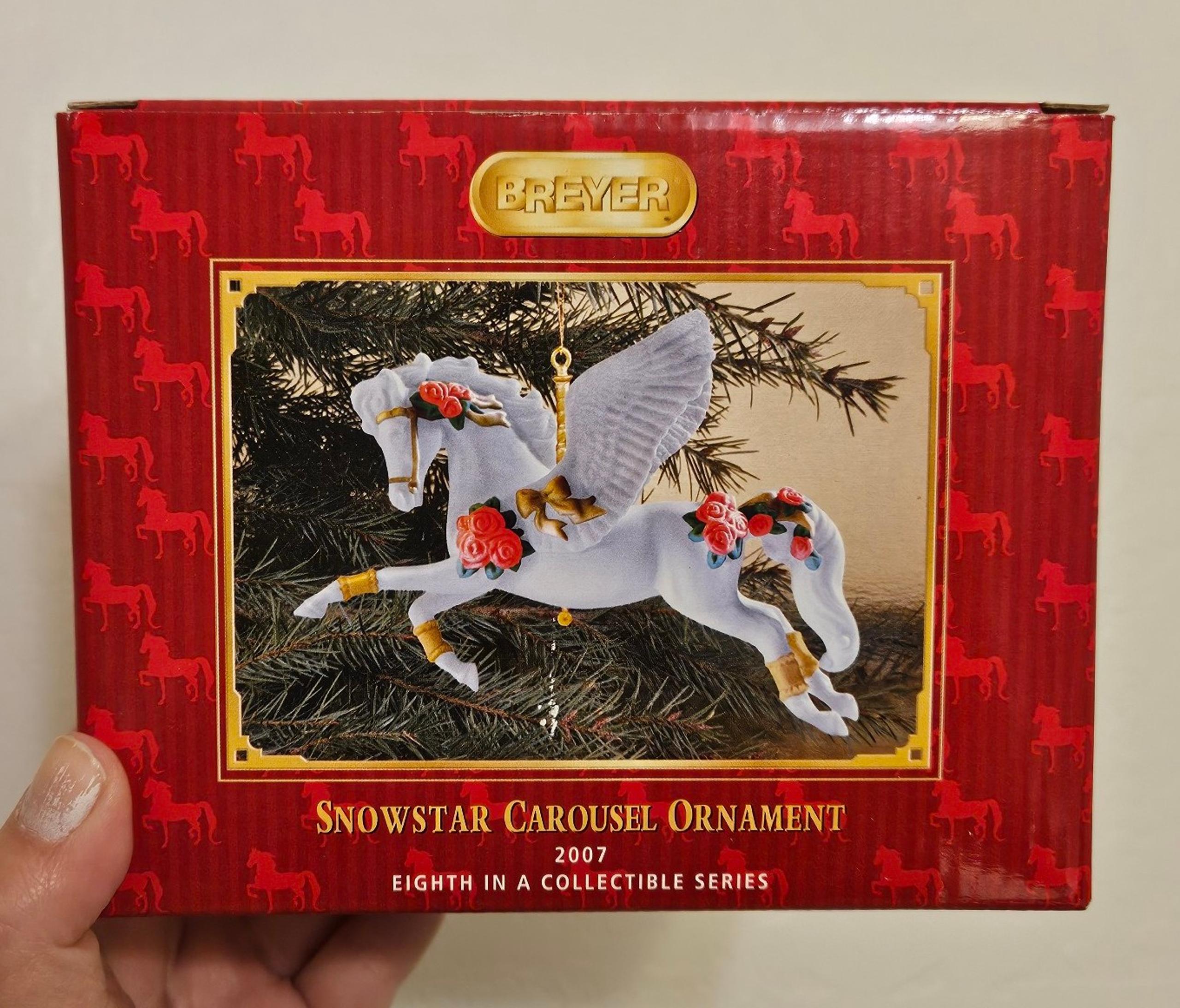 **SNOWSTAR** Breyer 2007 Holiday/Christmas Carousel Ornament!