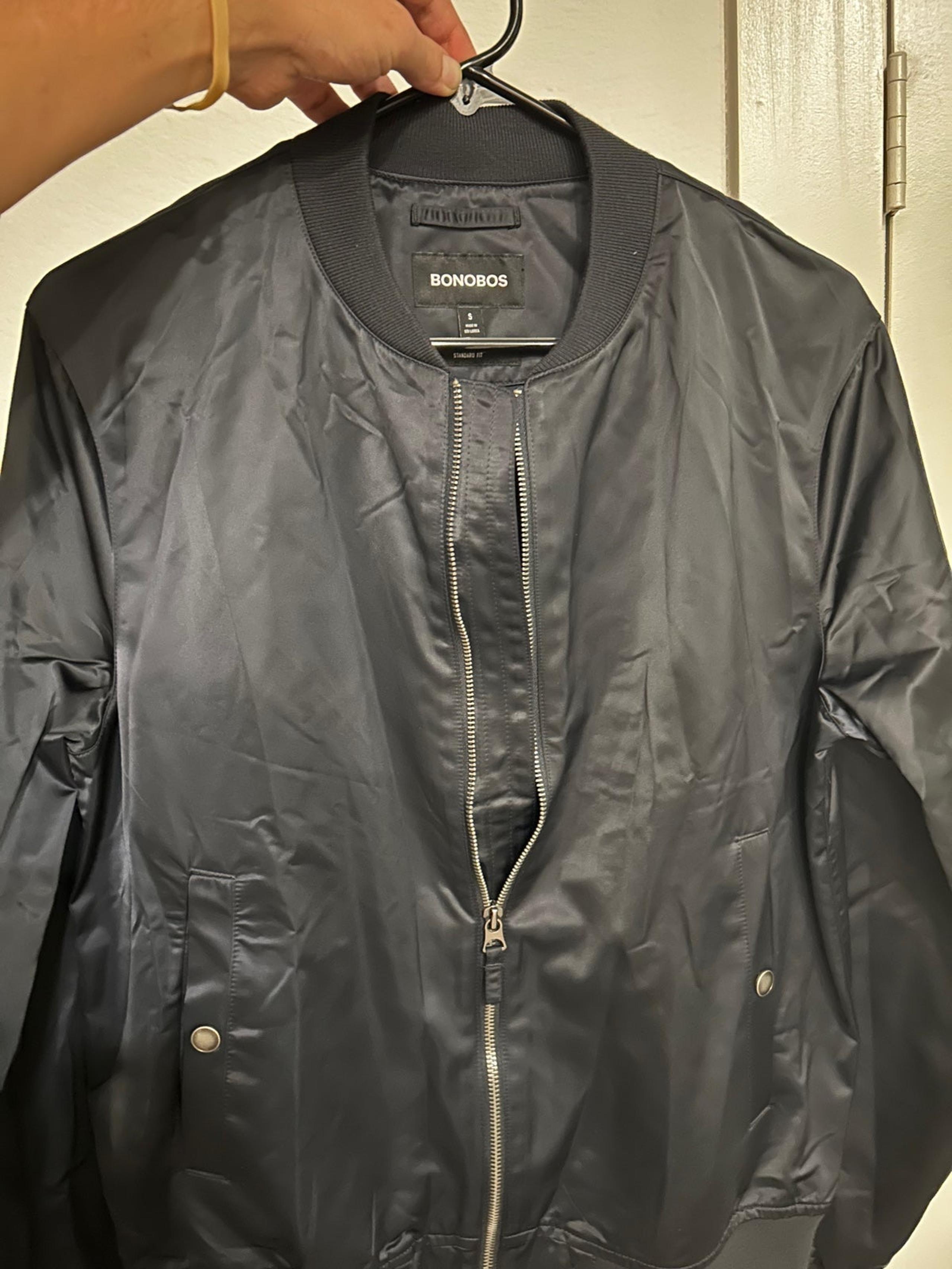 Bonobos Black Bomber Jacket