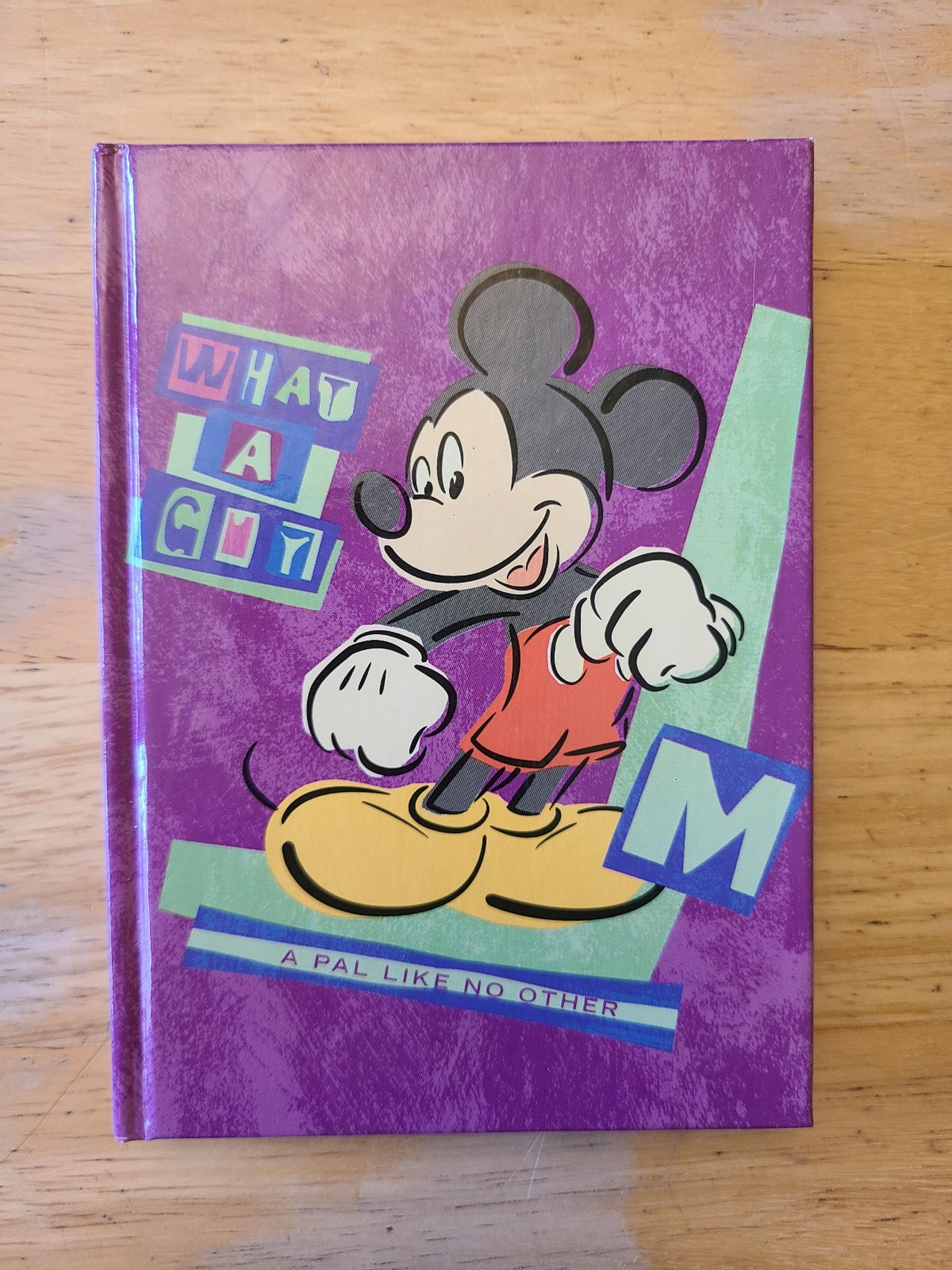 Disney Mickey Mouse Unlimited Vintage 90s Notebook