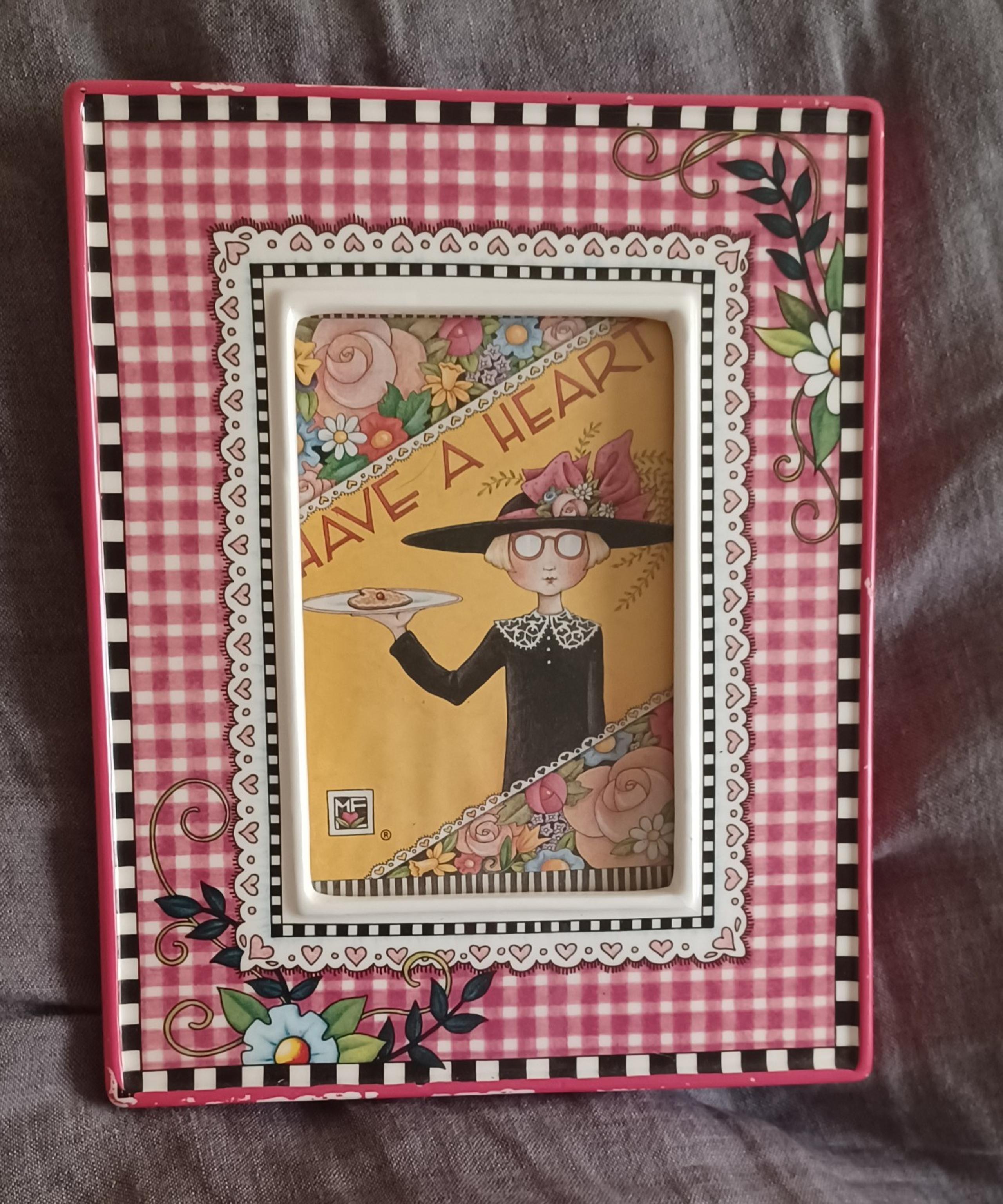 Mary Engelbreit Photo Frame Have A Heart ceramic
