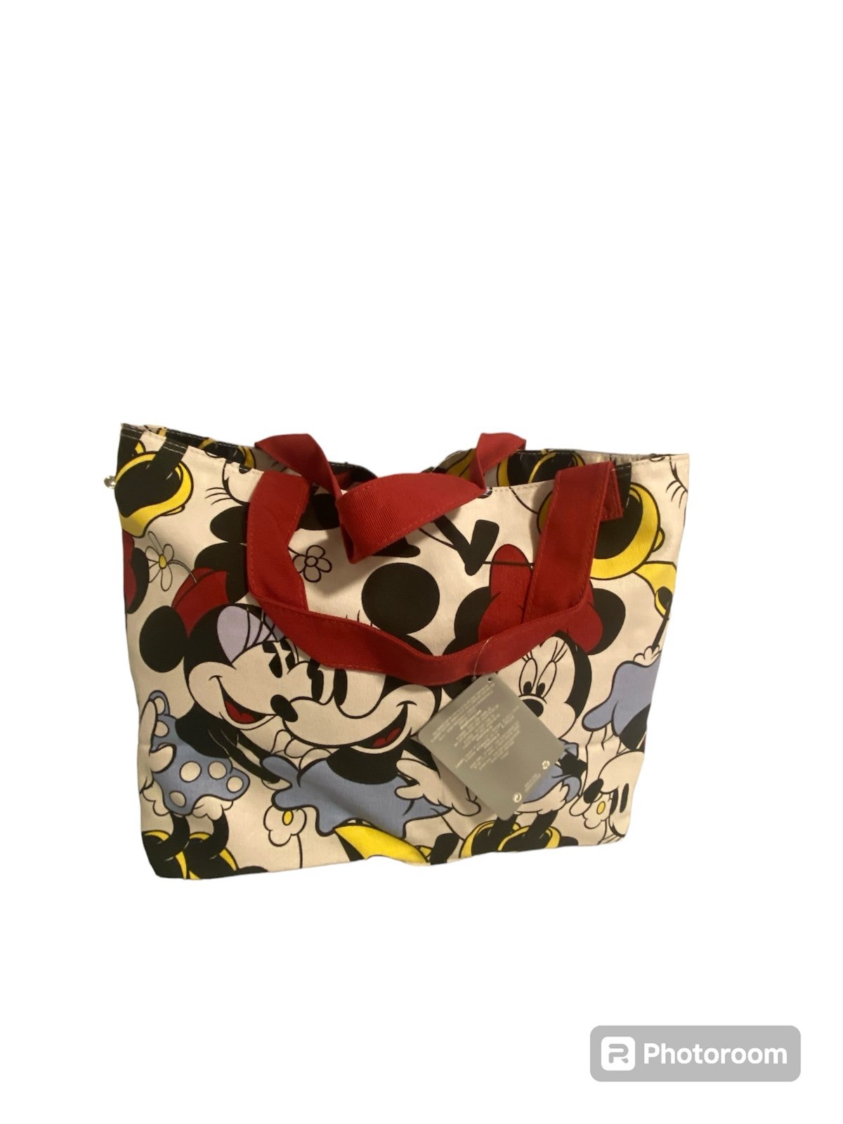 Disney Store Minnie Mouse Canvas Tote Bag 12 x 18 - New with Tags