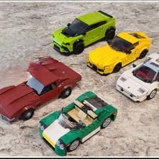 Lego City: Super Car / Sports Car Vehicle Lot - (5) Vehicles