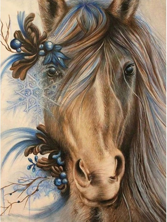 5D Horse Diamond Painting Kits for Adults 12x16inch