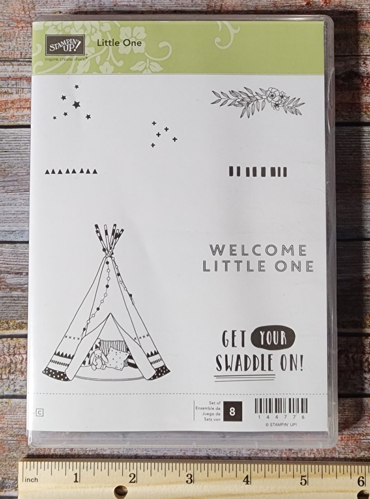Stampin' Up Little One stamp set baby teepee stars