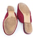Ann Taylor Loft Outlet Mules 9M, Faux Suede Red Shoes Holiday Christmas Gold