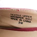 Ann Taylor Loft Outlet Mules 9M, Faux Suede Red Shoes Holiday Christmas Gold