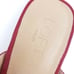 Ann Taylor Loft Outlet Mules 9M, Faux Suede Red Shoes Holiday Christmas Gold