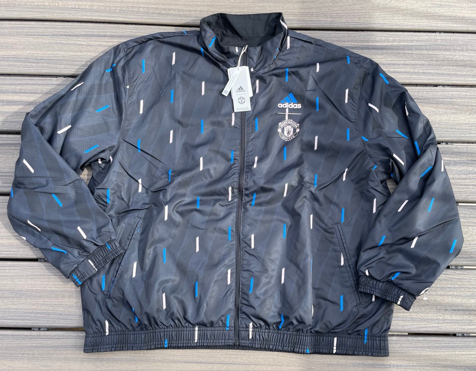 Adidas Manchester United Futbol/Soccer Anthem Jacket Reversible Men’s 2XL NWT