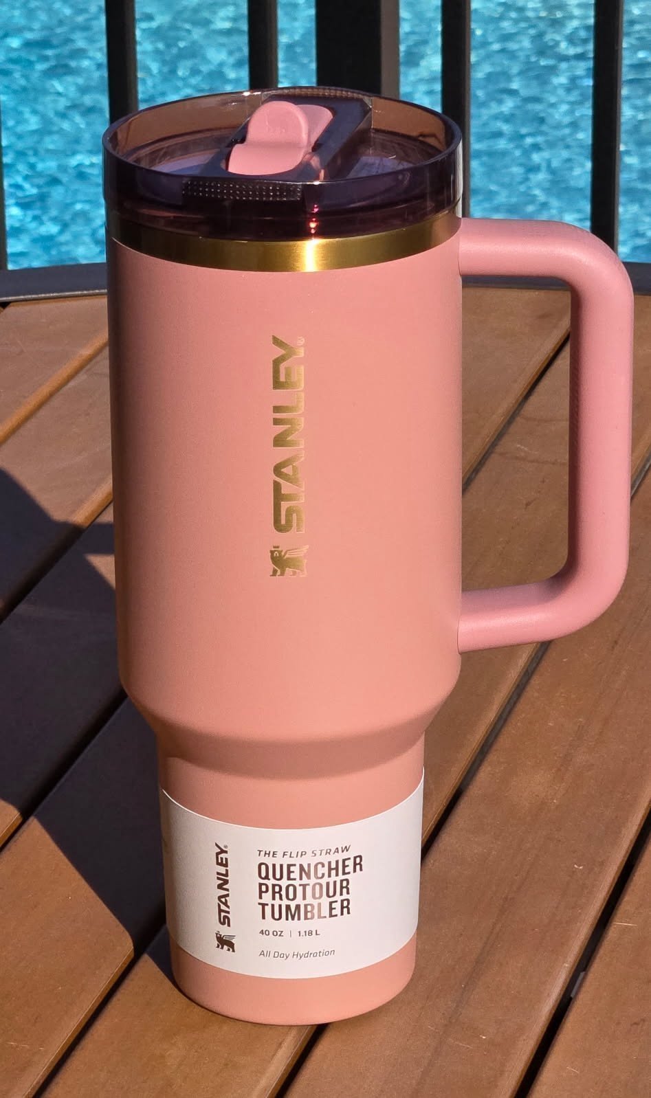LIMITED EDITION STANLEY QUENCHER PROTOUR FLIP STRAW TUMBLER, 40OZ- ANTIQUE PINK