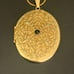 Vintage Gold Tone Locket Photo with Rhinestone Pendant Necklace