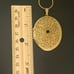 Vintage Gold Tone Locket Photo with Rhinestone Pendant Necklace