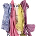 Vintage 1950s/60s half waist cotton apron bundle set of five