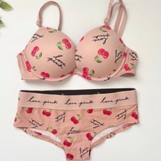 pink wear everywhere super push up bra & hipster