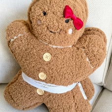 Gingerbread Boy and Girl Throw Pillows
