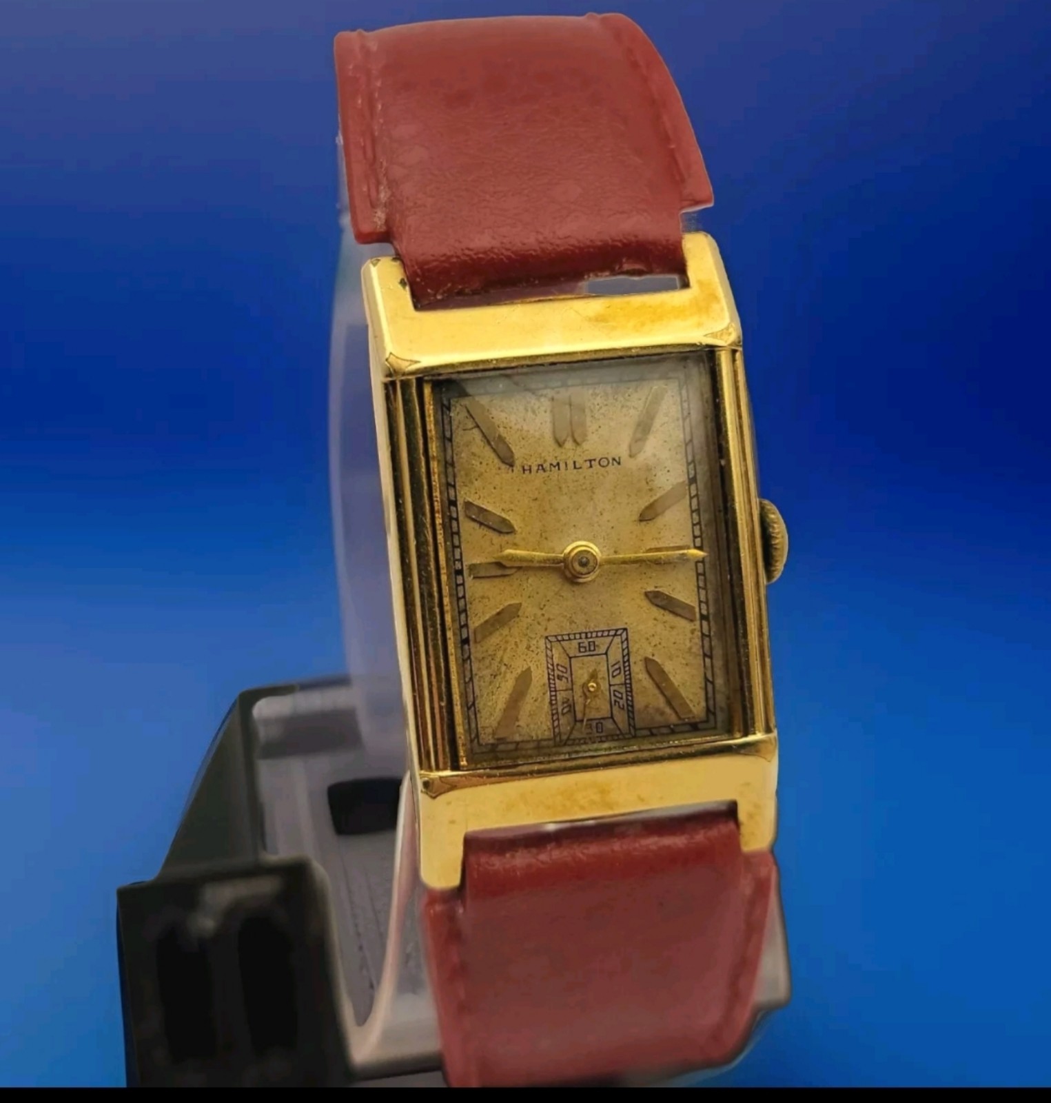 VINTAGE HAMILTON 14K GOLD FILLED MECHANICAL HANDWIND MEN'S WATCH WORKING