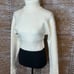 FOR LOVE AND LEMONS MADELINE CROP TURTLE NECK SWEATER | Off White Size XXS