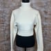 FOR LOVE AND LEMONS MADELINE CROP TURTLE NECK SWEATER | Off White Size XXS