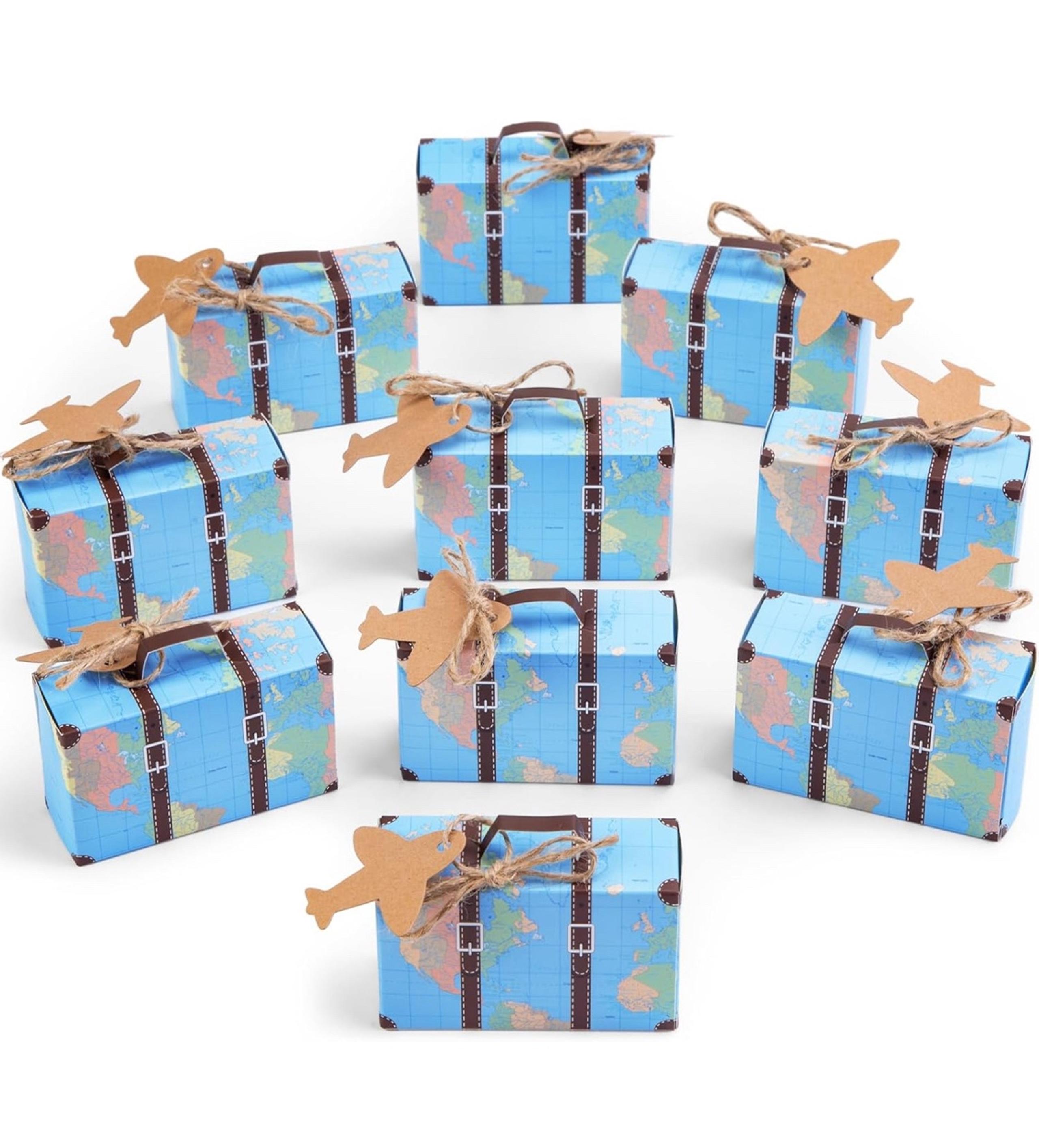 HONEYGIFTS 50 Piece Mini Suitcase Gift Box’s./party favors (C)