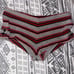 Jaded London - Stripe Hotpant Short in Grey Stripes