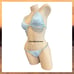 Veve White Sequin & Crystal Perfect Day Embellished Bridal Bikini SZ L 250