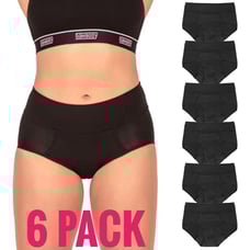 Bambody Absorbent Panties, Period Underwear Leakproof, Soft, Comfortable 6 PACK