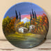 Hand Painted Oil Gold Miners Metal Pan Alaska Original Art Signed Nichols