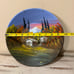 Hand Painted Oil Gold Miners Metal Pan Alaska Original Art Signed Nichols