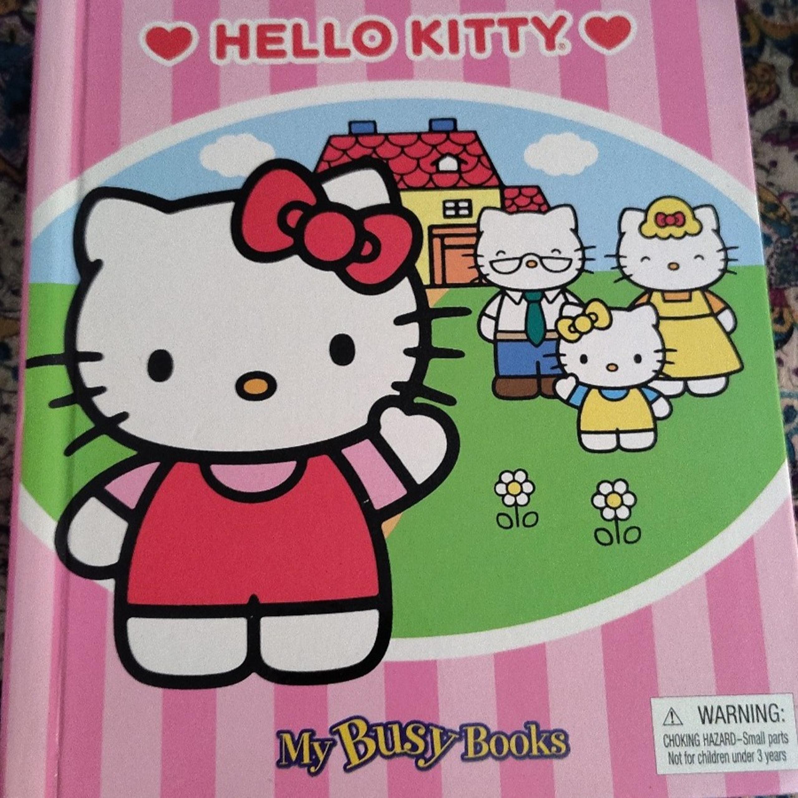 Hello Kitty My Busy Book with Figurines & Playmat | Phidal 2012 Board Book