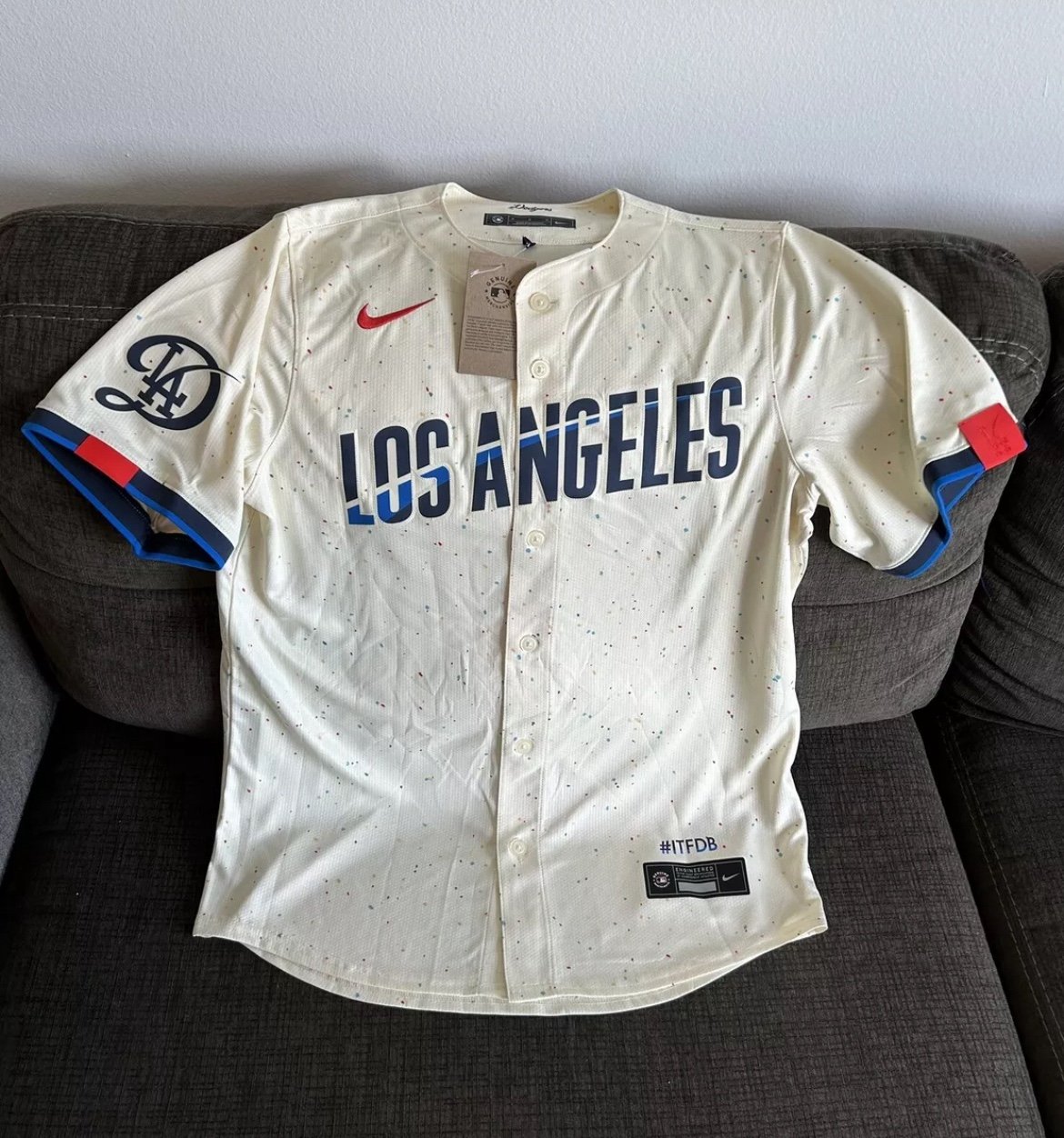Nike Authentic Los Angeles Dodgers 2024 City Connect Baseball Jersey Men's Sz M