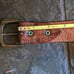 Vintage Embellished Leather Statement Belt Small