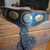Vintage Embellished Leather Statement Belt Small
