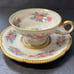 Castleton China Made in USA Castleton Rose Pink Teacup & Saucer