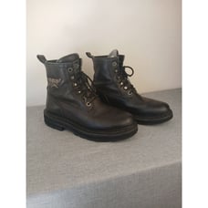 Harley Davidson Boots Fits 8.5 Womans Black Leather Riding Tactical Lace Up
