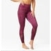 Hylete Motiv II Vent Leggings Size XL Marble Burgundy