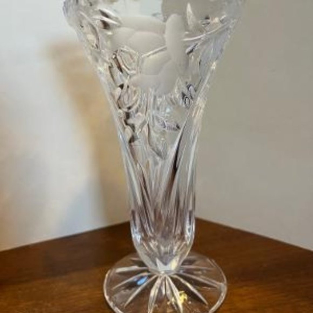 Anna Hutte Bleikristal Echt 24% Lead Crystal Vase