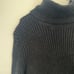 House Of Harlow 1960 Black Ribbed Knit Turtleneck Short Sleeve Sweater