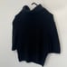House Of Harlow 1960 Black Ribbed Knit Turtleneck Short Sleeve Sweater
