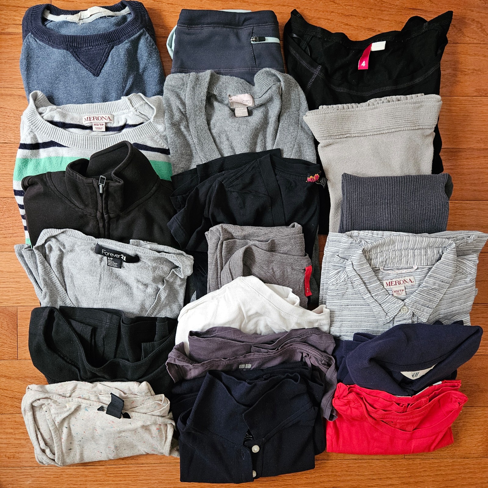 Mixed Clothes Lot Express,Uniqlo,AX,Lands End,Merona,H&M,Forever21,Old Navy,XS,S