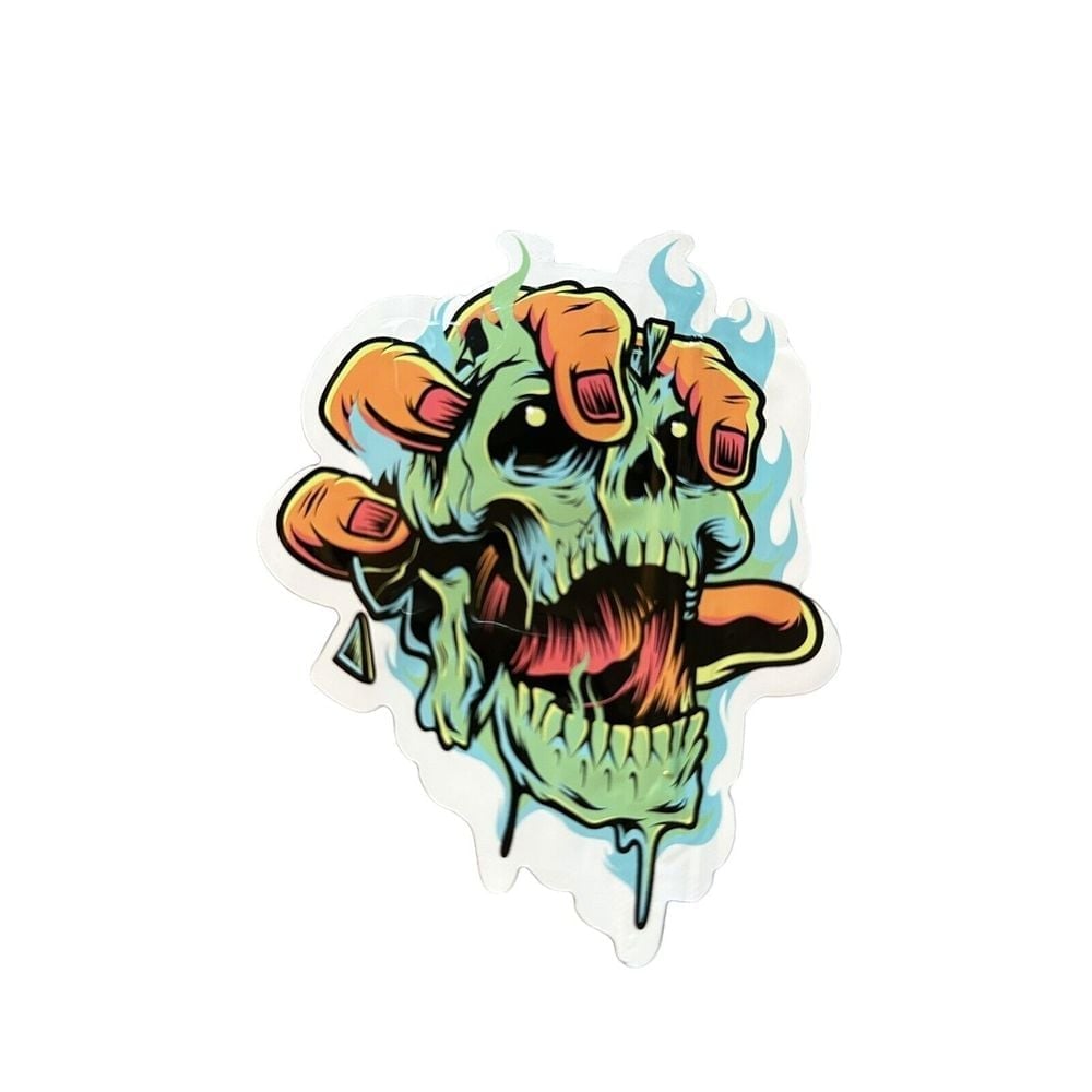 Fire Skull Multiple Plastic Bags For Herbs