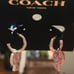 Coach silver hoop earrings