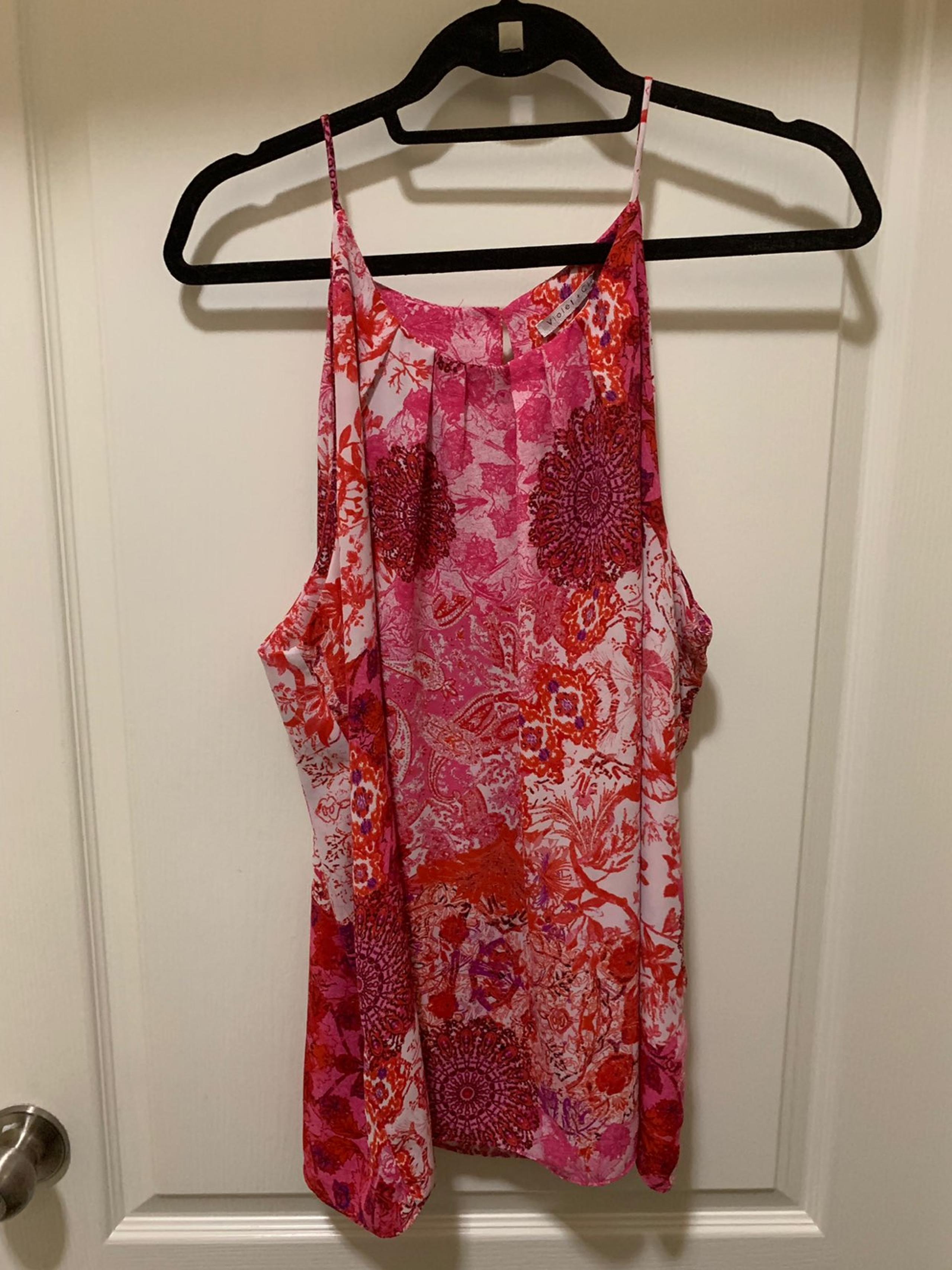 New Violet & Claire XL Pink Tank Top
