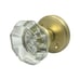 Crystal & Gold Tone Door Knob - Set of 2