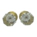 Crystal & Gold Tone Door Knob - Set of 2