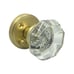 Crystal & Gold Tone Door Knob - Set of 2