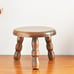 Tiny French Vintage Wooden Tripod Stool