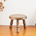 Tiny French Vintage Wooden Tripod Stool