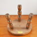 Tiny French Vintage Wooden Tripod Stool
