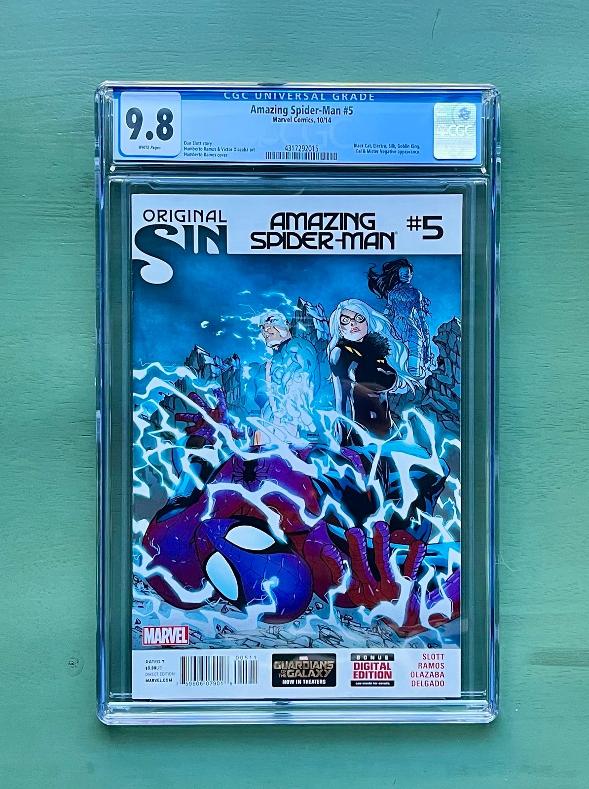 Marvel Comics Amazing Spider-man Vol 3 #5 CGC 9.8 1st Cover 2nd Silk Goblin King