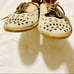 FREE PEOPLE suede laser cutout loafers flats sz 6